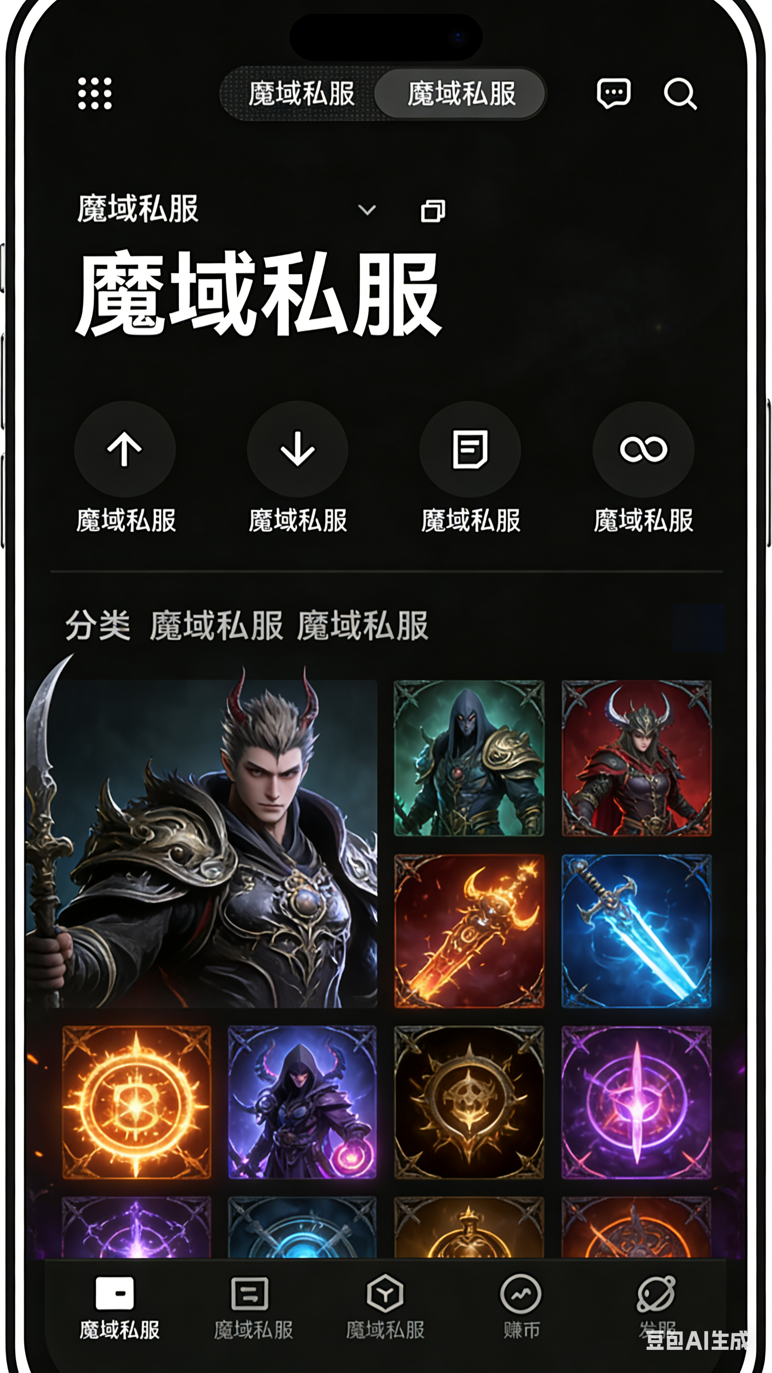 魔域SF宝石镶嵌面板